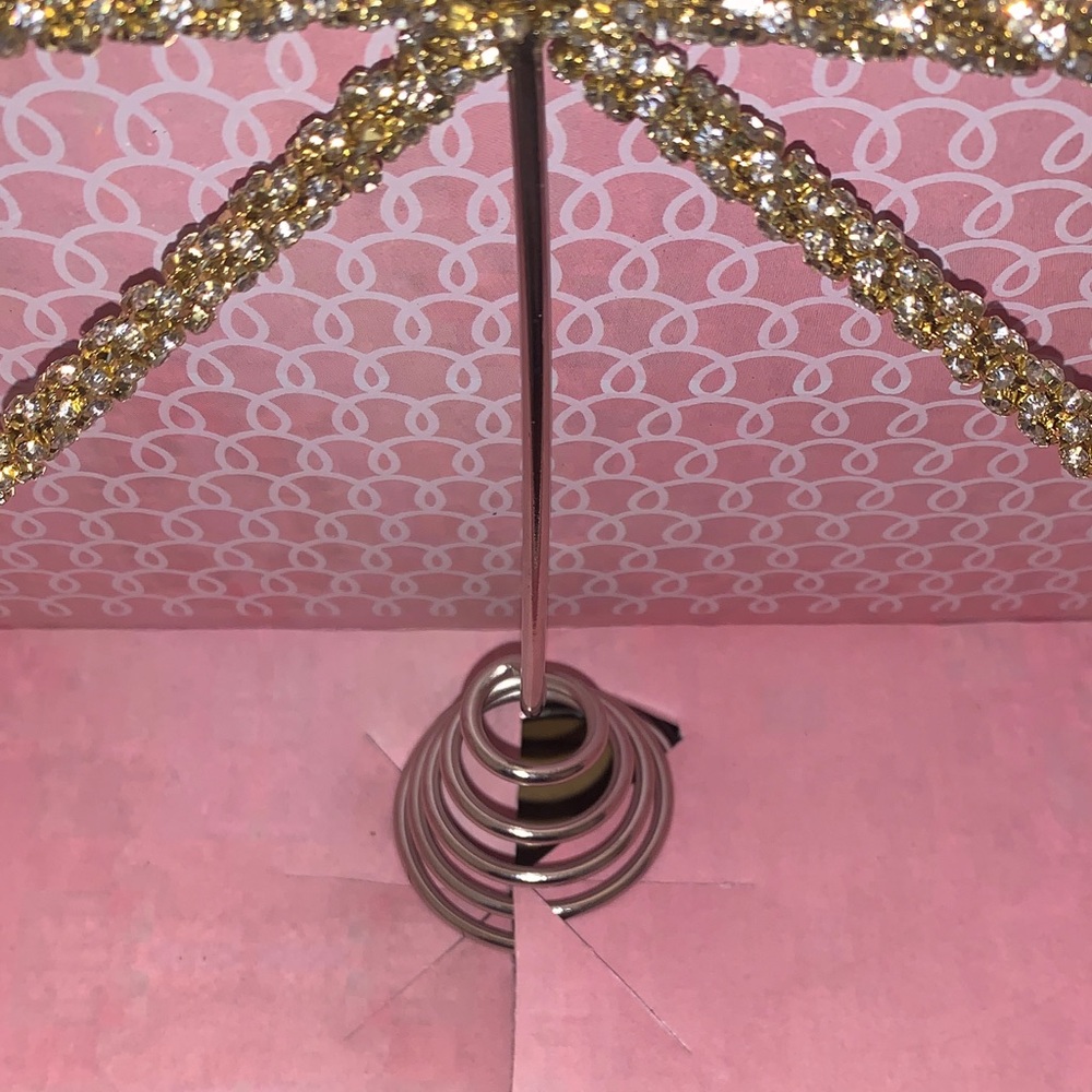 🆕- Cupcakes& Cashmere Gold Encrusted Bow Tree Topper - Picture 5 of 7